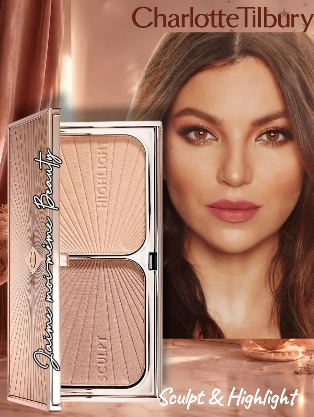 Charlotte Tilbury Bronzer Sculpt & Highlight Duo - Light To Medium